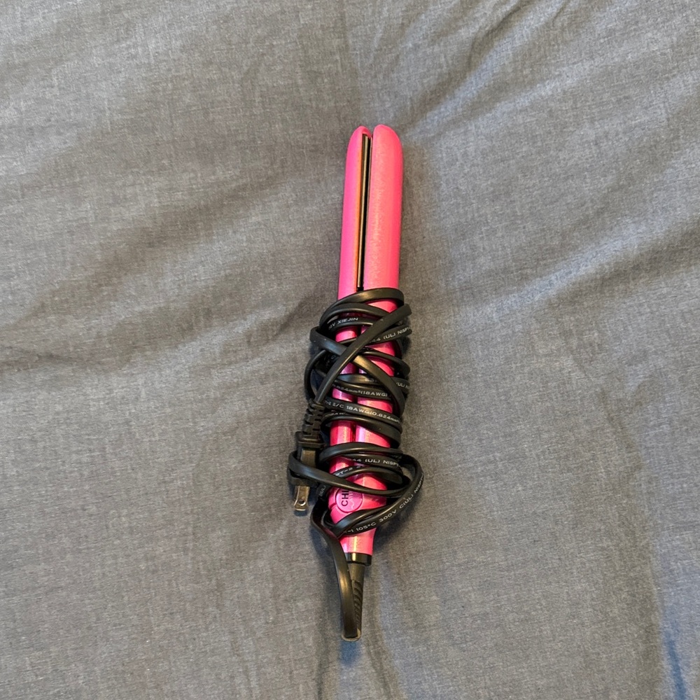 Sleek Pink Hair Straightener